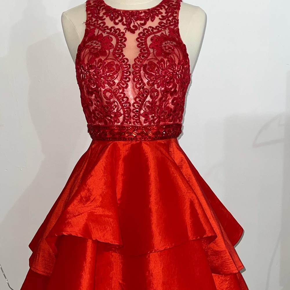 Red Camille La Vie Formal Dress